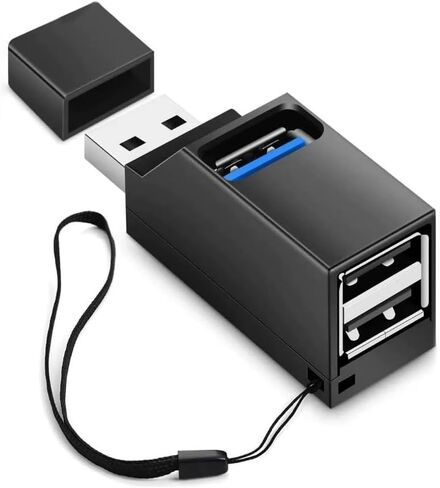 USB Hub,3 Port High USB 3.0 Speed Splitter Plug and Play Bus Powered for Mac Pro/Mini,iMac, Surface Pro,XPS,Notebook PC,USB Flash Drives,Mobile HDD, and More in Kuwait