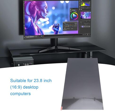 شاشة خصوصية الكمبيوتر XUMIUZIY مقاس 23.8 بوصة، فلتر شاشة مضاد للوهج لحماية العين، مقاوم للخدش، غشاء واقي للشاشات مضاد للظهور قابل للإزالة لشاشات 16:9 in Kuwait