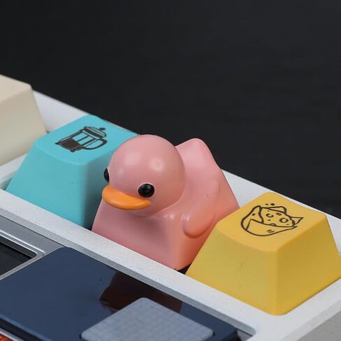 Resin Duck Keycap for Mechanical Keyboard, Lovely Cartoon ESC Keycap Replacement for MX Switches, Gaming Keyboard Decoration (Color Optional) in Kuwait