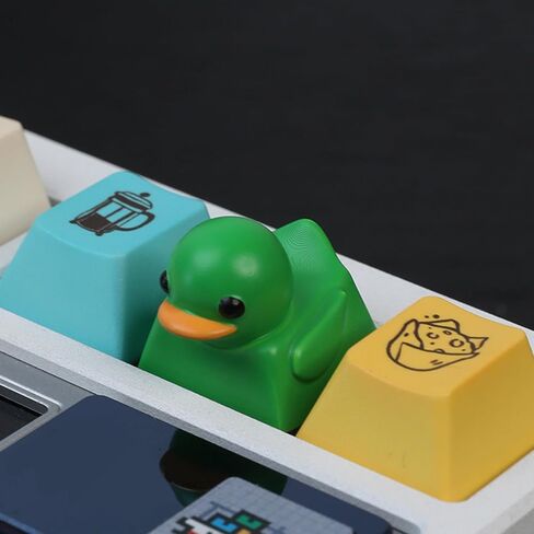 Resin Duck Keycap for Mechanical Keyboard, Lovely Cartoon ESC Keycap Replacement for MX Switches, Gaming Keyboard Decoration (Color Optional) in Kuwait