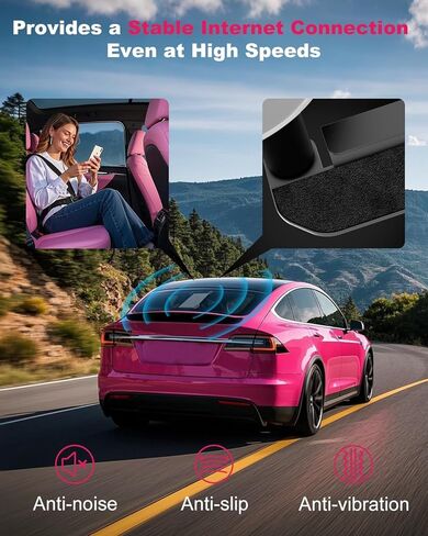 Mwin Starlink Mini Mount - كوب شفط لملحقات Starlink Mini ميكانيكية فتحة سقف السيارة - حامل نافذة سقف قوي لإشارة الأقمار الصناعية المستقرة في المركبات الترفيهية والقوارب ورحلات الطريق (أسود) in Kuwait