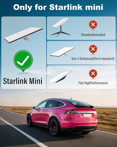 Mwin Starlink Mini Mount - كوب شفط لملحقات Starlink Mini ميكانيكية فتحة سقف السيارة - حامل نافذة سقف قوي لإشارة الأقمار الصناعية المستقرة في المركبات الترفيهية والقوارب ورحلات الطريق (أسود) in Kuwait