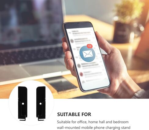 ARTIBETTER Adjustable Tablet and Smartphone Wall Mount Dock, Black Wall-Mounted Phone and Tablet Holder for Home and Office Use in Kuwait