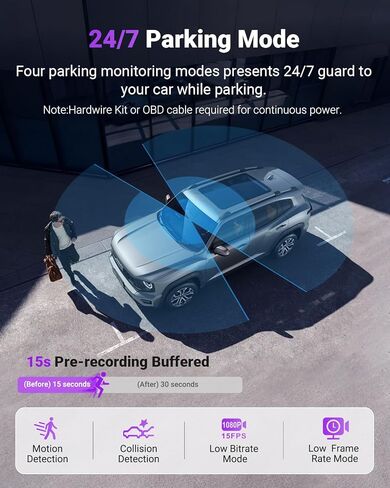 كاميرا Vantrue S1 Pro DMS AI Dash Cam الأمامية والداخلية، ADAS، DMS، كاميرا داش 2.7K ثنائية القناة، STARVIS 2 Dashcam، رؤية ليلية HDR، 5G WiF i& GPS، التطبيق/التحكم الصوتي، وضع انتظار السيارات 24/7، 1 تيرابايت بحد أقصى in Kuwait