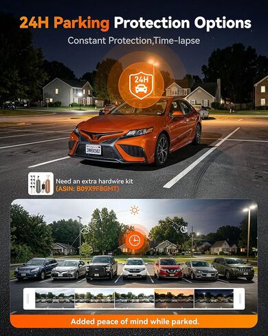 WOLFBOX X5 3 Channel 4K HDR Dash Cam, STARVIS 2 IMX678 8MP Night Vision, 4K+2.5K+1080P Front and Rear Inside Car Camera GPS, Support Voice Control,Touch Screen and 5.8GHz WiFi (Card Not Included) in Kuwait