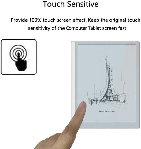 for BOOX Tablet Go 10.3 Gen II Lumi Screen Protector - [2 Pack] HD Clear Soft PET Film [Anti-Fingerprint] [Anti-Scratch] [Bubble Free] [Case Friendly], Compatible for BOOX Go 10.3 (Gen II) in Kuwait