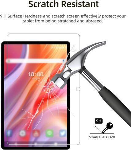 واقي شاشة لجهاز FEONAL D126 2025 اللوحي مقاس 11 بوصة Android 11، طبقة من الزجاج المقوى المقاوم للخدش عالي الدقة لحماية السقوط FEONAL D126، حساس للمس، مضاد لبصمات الأصابع، عبوة واحدة. in Kuwait