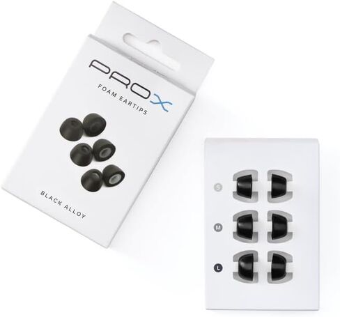 الحالة الصوتية - حشوات الأذن Pro X Memory Foam (سبيكة سوداء) in Kuwait