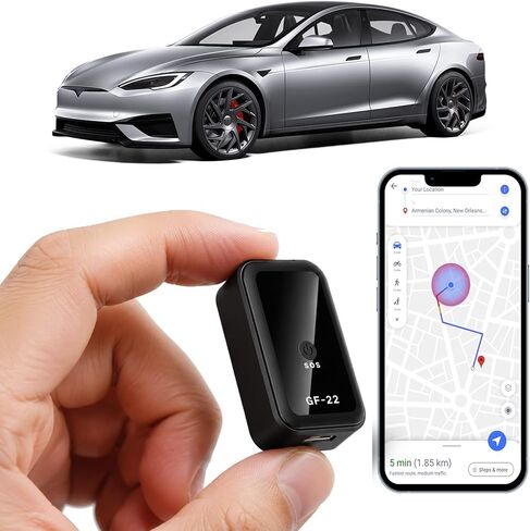 جهاز تتبع GPS صغير للمركبات - جهاز تتبع GPS مغناطيسي محمول في الوقت الحقيقي للسيارة، متتبع موقع التغطية العالمية الكاملة للأطفال والشاحنات/الشخص، لا يتطلب الاشتراك/لا رسوم شهرية (صغير) in Kuwait