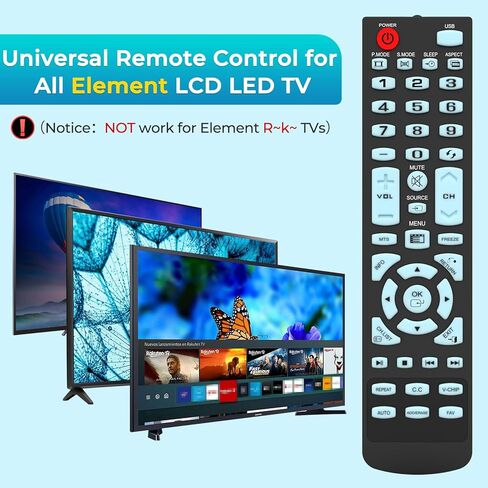 تلفزيون عنصر التحكم عن بعد العالمي المتوافق مع جميع عناصر تلفزيون LCD LED - لا يتطلب أي برمجة in Kuwait