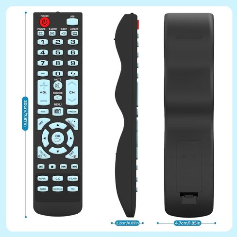 تلفزيون عنصر التحكم عن بعد العالمي المتوافق مع جميع عناصر تلفزيون LCD LED - لا يتطلب أي برمجة in Kuwait