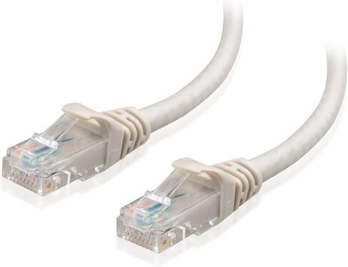 Cable Matters كابل إيثرنت Cat 6 قصير بسرعة 10 جيجابت في الثانية، 5 حزم - 1 قدم، كابل Cat 6، سلك Cat6، سلك إيثرنت، رمادي in Kuwait