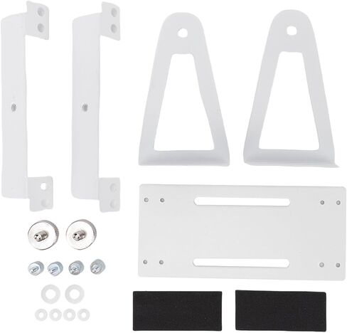 Aluminum Alloy Pivoting Fan Mount | 360° Adjustable Bracket for 120mm & 140mm Computer Fans,Easy Installation for Desk, Wall & Ceiling Mounting (White) in Kuwait