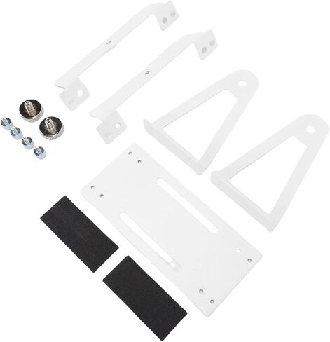 Aluminum Alloy Pivoting Fan Mount | 360° Adjustable Bracket for 120mm & 140mm Computer Fans,Easy Installation for Desk, Wall & Ceiling Mounting (White) in Kuwait