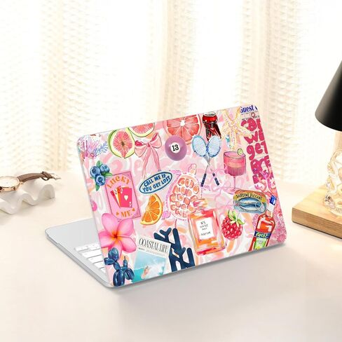 AKIT Compatible with MacBook Neo Case 13 inch 2026 Release, Unique Pattern Plastic Hard Shell Laptop Case+Screen Protector+Keyboard Cover for New MacBook Neo 13 inch A3404 (A18 Pro Chip), SumPink in Saudi Arabia