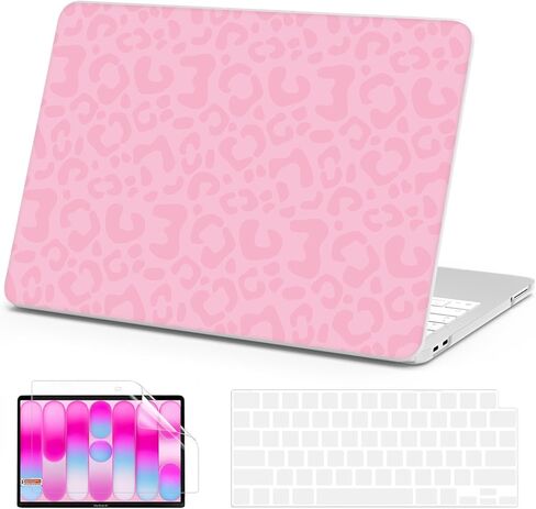 AKIT Compatible with MacBook Neo Case 13 inch 2026 Release, Unique Pattern Plastic Hard Shell Laptop Case+Screen Protector+Keyboard Cover for New MacBook Neo 13 inch A3404 (A18 Pro Chip), SumPink in Saudi Arabia