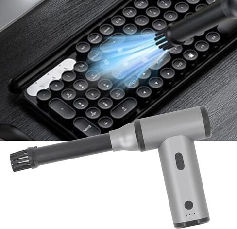 Electric Air Duster, 130000RPM Compressed Air Duster, Stepless Speed Adjustable Jet Dry Blower, 4000mAh Rechargeable Air Blower for Computer Keyboard,Outdoors,Car,Home in Kuwait