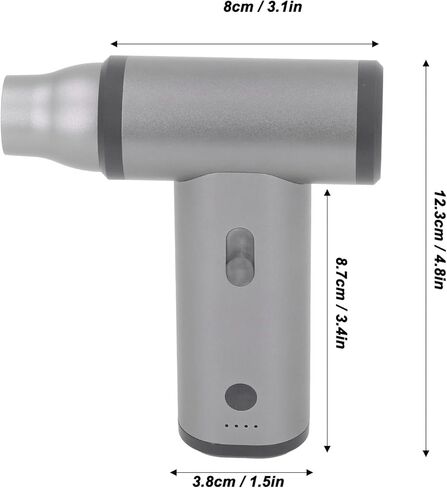 Electric Air Duster, 130000RPM Compressed Air Duster, Stepless Speed Adjustable Jet Dry Blower, 4000mAh Rechargeable Air Blower for Computer Keyboard,Outdoors,Car,Home in Kuwait