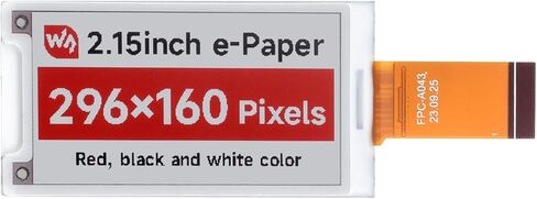 2.15inch E-Paper Display (B), Raw E-Ink Display, 296x160, Red/Black/White, SPI Interface, Without Driver Board @XYGStudy (2.15inch e-Paper (B)) in Kuwait