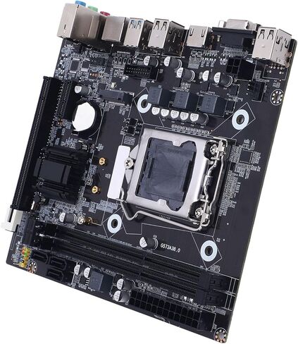 PUSOKEI H81 Gaming Motherboard, LGA 1150 Socket M ATX DDR3 1600MHz 16GB RAM with M.2 NVMe NGFF PCIe 6Gb / s, for Core i3 i5 i7 4th Gen E3 V3 Celeron G Series 22nm CPU in Kuwait