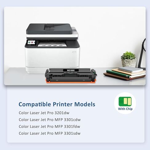 218X Toner Cartridges 4 Pack Pro MFP 3301fdw 3201dw Toner Compatible for HP 218X High Yield 218A for Color LaserJet Pro 3201dw MFP 3301 Series 3301sdw 3301cdw Printer Ink W2180X W2180A (with Chip) in Kuwait