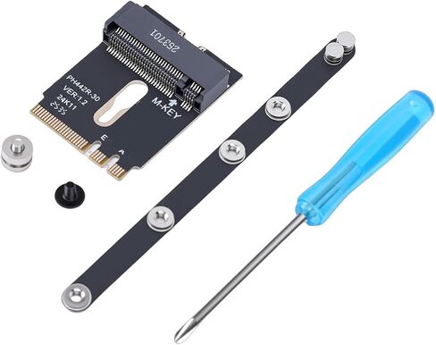 PUSOKEI M.2 A + E Key to M Key NVMe SSD Adapter, NGFF PCIe 4.0 Extension Card Male to Female for 2230 2242 2260 2280 SSD, Laptop Motherboard Expansion Converter with Bracket in Kuwait