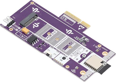 بطاقة محول Pomya M.2 NVMe مع بدء التشغيل عن بعد | توسيع SSD PCIe 5.0 بسرعة 128 جيجابت في الثانية لخادم الكمبيوتر الشخصي NAS in Kuwait