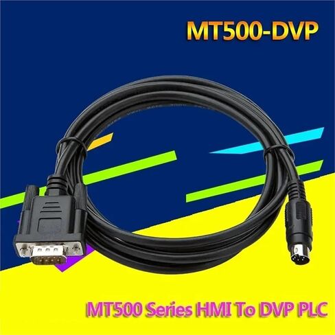 Suitable 506M, MT510T MT500 Series Touch Screen HMI Connect DVP PLC Programming Cable in Kuwait