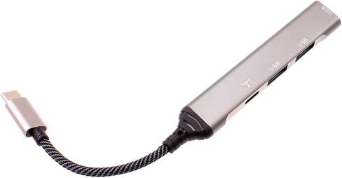 USB C Adapter 4-in-1 Hub PD Type-C Charger Port Compatible with Samsung Galaxy S25/Plus/Ultra, USB Splitter in Kuwait