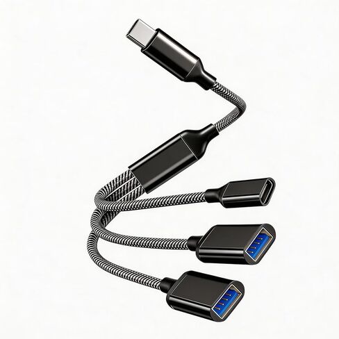 محور USB 3.0، محول توسيع USB متعدد الوظائف رفيع للغاية ومحول تمديد البيانات، مناسب لموسعات USB المحمولة مع لوحات المفاتيح وأجهزة واجهة USB الأخرى in Kuwait