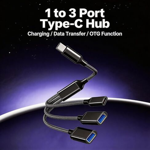 محور USB 3.0، محول توسيع USB متعدد الوظائف رفيع للغاية ومحول تمديد البيانات، مناسب لموسعات USB المحمولة مع لوحات المفاتيح وأجهزة واجهة USB الأخرى in Kuwait