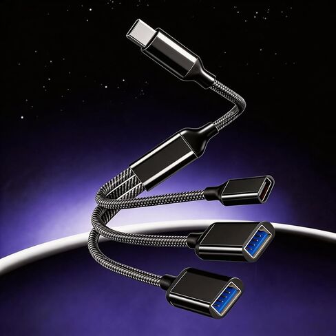 محور USB 3.0، محول توسيع USB متعدد الوظائف رفيع للغاية ومحول تمديد البيانات، مناسب لموسعات USB المحمولة مع لوحات المفاتيح وأجهزة واجهة USB الأخرى in Kuwait