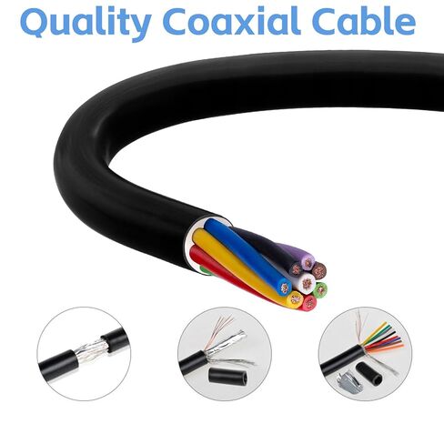 DB9 to RJ45 Console Cable,1FT RJ45 to RS232, 9-Pin Serial Adapter Cat5 Ethernet LAN Console, Compatible with Cisco Routers Switches Firewalls CAB-Console in Kuwait