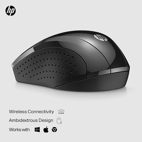 HP Wireless Gaming Mouse - 15-Month Battery, Side Grips for Control, Travel-Friendly, Blue LED, Powerful 1600 DPI Optical Sensor, Compatible with Wins PC/Laptop, Mac, Chromebook in Kuwait