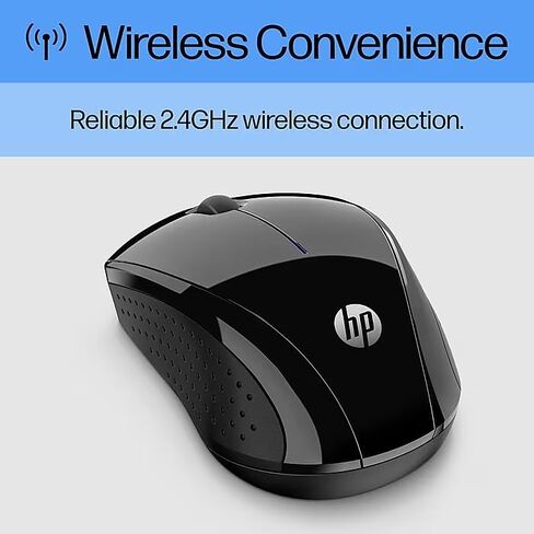 HP Wireless Gaming Mouse - 15-Month Battery, Side Grips for Control, Travel-Friendly, Blue LED, Powerful 1600 DPI Optical Sensor, Compatible with Wins PC/Laptop, Mac, Chromebook in Kuwait