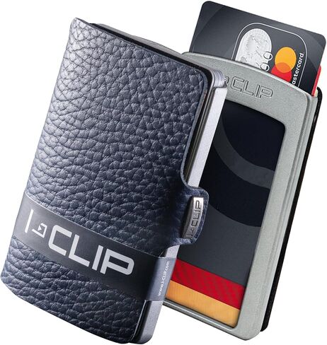 محفظة I-CLIP ® الصغيرة الأنيقة والنحيفة مع مشبك Moneyclip مصنوعة من مادة الروبوتينس والجلد in Kuwait