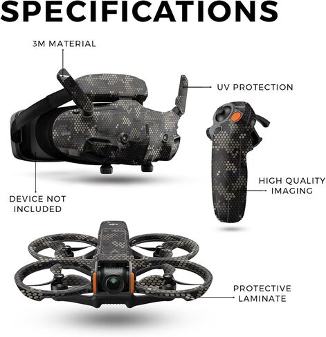 غلاف الطائرة بدون طيار متوافق مع حزمة DJI Avata 2 (2024) - نقاط مموهة - غطاء لاصق واقٍ من الفينيل 3M ممتاز - سهل الاستخدام | صُنع في الولايات المتحدة الأمريكية بواسطة MightySkins in Kuwait