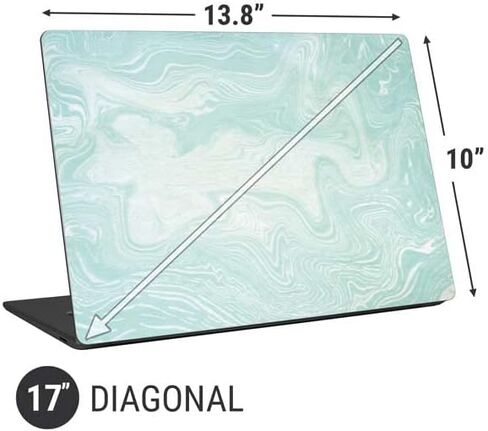 ملصق Skinit للكمبيوتر المحمول متوافق مع الكمبيوتر المحمول العالمي مقاس 17 بوصة (13.8 × 10 بوصة) مصمم في الأصل بتصميم نعناعي رخامي in Kuwait