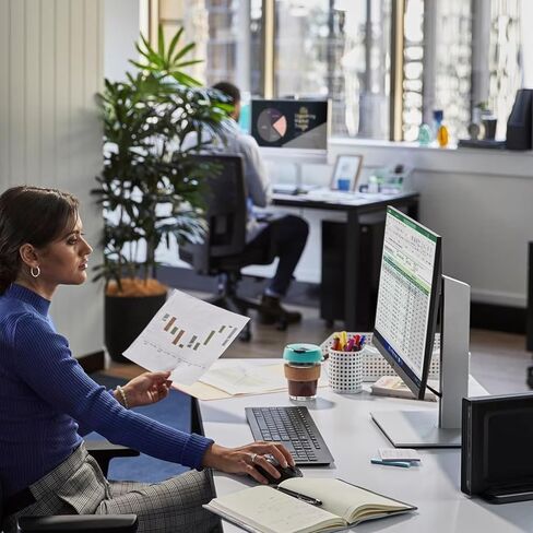 كمبيوتر مكتبي HP Pro Mini 400 G9 Business Mini (الجيل الرابع عشر، معالج Intel i5-14500T من الجيل الرابع عشر (Beats i7-12700T)، وذاكرة DDR4 سعة 64 جيجابايت، ومحرك أقراص PCIe SSD سعة 1 تيرابايت، وواي فاي 6E+BT 5.3، وRJ-45، ومنفذي عرض + HDMI، وWin11Pro) مع م in Kuwait