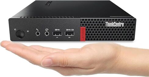 Lenovo ThinkCentre M910q Tiny Business Mini Desktop Computer, Intel Core i5-6500T, 8GB RAM, 256GB SSD, Space-Saving PC, Windows 11 Home, Keyboard & Mouse (Renewed) in Kuwait
