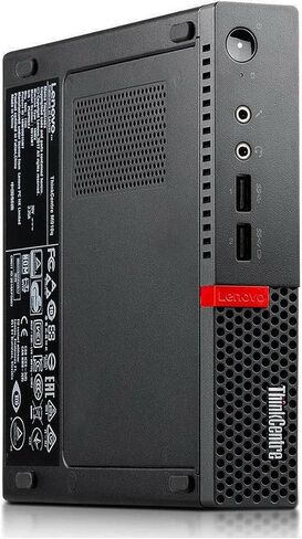 Lenovo ThinkCentre M910q Tiny Business Mini Desktop Computer, Intel Core i5-6500T, 8GB RAM, 256GB SSD, Space-Saving PC, Windows 11 Home, Keyboard & Mouse (Renewed) in Kuwait