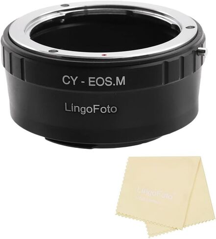 حلقة محول عدسة CY-EOS M لـ Contax/لعدسة Yashica CY Mount ولكاميرا Canon EOS EF-M Mount Mirrorless حلقة محول عدسة معدنية حلقة محول التركيز اليدوي in Kuwait