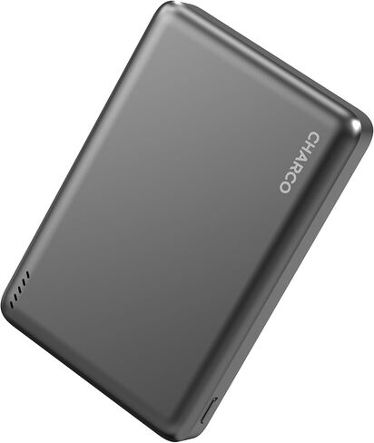 بنك الطاقة المغناطيسي CHARCO للشحن السريع Magsafe، شاحن محمول لاسلكي بقدرة 5000 مللي أمبير في الساعة مع نحيف للغاية وخفيف الوزن، متوافق مع سلسلة iPhone 17/16/15/14/13، ضروري للسفر in Kuwait