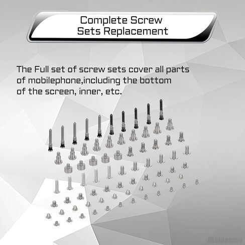for iPhone 15 Complete Full Screw Set Replacement with Repair Pentalobe Bottom Screws Inner Part with 4 Screwdrivers for A3090 A2846 A3089 A3092 in Kuwait