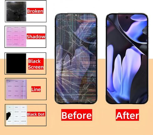 AMOLED Original لـ Google Pixel 9 Pro استبدال الشاشة لشاشة Google Pixel 9 Pro LCD التي تعمل باللمس محول الأرقام الجمعية Pantalla GR83Y GEC77 GWVK6 مع مجموعة أدوات in Kuwait