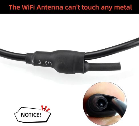 Wireless Backup Camera AHD 1080P License Plate Camera for iPhone iPad Android Smart Phones Clear Night Vision IP68 Waterproof Rear/Front View Reverse Camera for Sedans SUV MPV Van Pickup in Kuwait