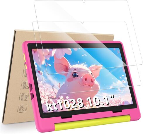 واقي شاشة Hianjoo مكون من قطعتين متوافق مع Gleeso KT1028 10.1 بوصة للأطفال اللوحي Android 15، زجاج مقسى [وضوح HD] [9 صلابة] [مضاد للخدش] [سهل التركيب] [9.17 بوصة × 5.98 بوصة، 233 مم × 152 مم] in Kuwait