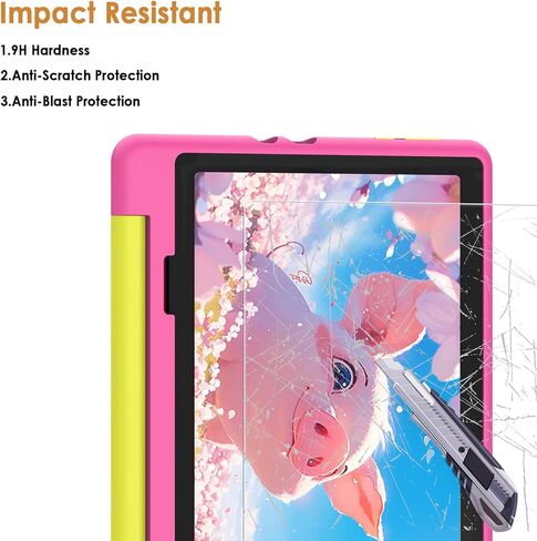واقي شاشة Hianjoo مكون من قطعتين متوافق مع Gleeso KT1028 10.1 بوصة للأطفال اللوحي Android 15، زجاج مقسى [وضوح HD] [9 صلابة] [مضاد للخدش] [سهل التركيب] [9.17 بوصة × 5.98 بوصة، 233 مم × 152 مم] in Kuwait