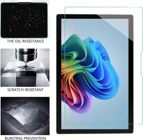 واقي شاشة Adeway Surface Pro 11/9/8/X أزرق يحجب الضوء، زجاج مقسى مضاد للضوء الأزرق، وضوح عالي الدقة، مقاوم للخدش، سهل التركيب، حماية للعين (عبوتان) in Kuwait