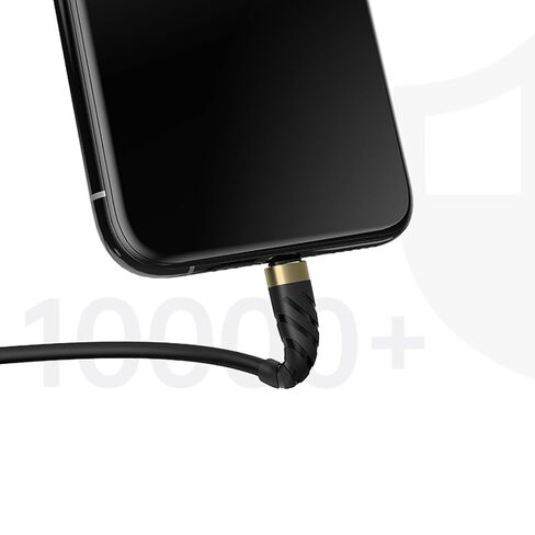 USB to Lighniing Cable, 1FT Short Charger Cord,1Pack Fast Charging Cable Compatible with Phone 11 Series/SE/Xs/XR - Gold in Kuwait